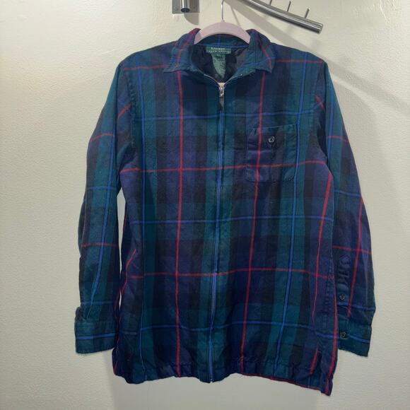 Lauren Ralph Lauren 100% Wool Plaid Zip-Up Jacket - Size Large - Picture 3 of 15